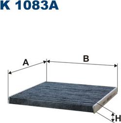 Filtron K1083A - Filtr, vzduch v interiéru parts5.com