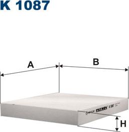 Filtron K1087 - Filtre, air de l'habitacle parts5.com