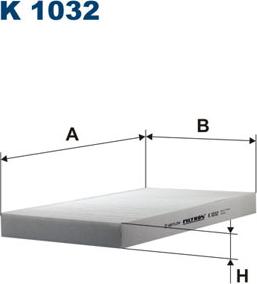 Filtron K1032 - Filtar, zrak unutarnjeg prostora parts5.com