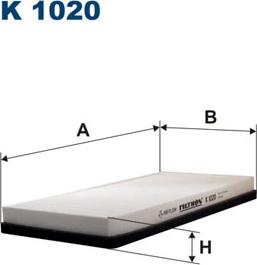 Filtron K1020 - Filtr, wentylacja przestrzeni pasażerskiej parts5.com