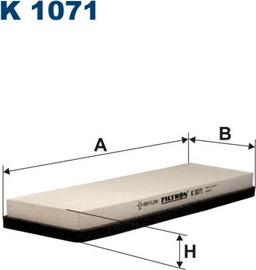 Filtron K1071 - Filtre, kabin havası parts5.com