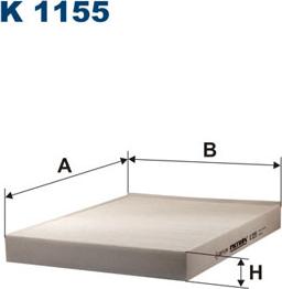 Filtron K1155 - Filter, interior air parts5.com