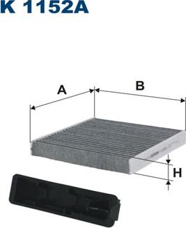 Filtron K1152A - Filtru, aer habitaclu parts5.com