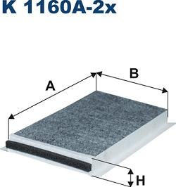 Filtron K1160A-2x - Filter, interior air parts5.com