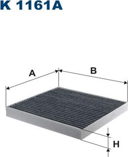 Filtron K1161A - Filtru, aer habitaclu parts5.com