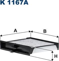 Filtron K 1167A - Szűrő, utastér levegő parts5.com