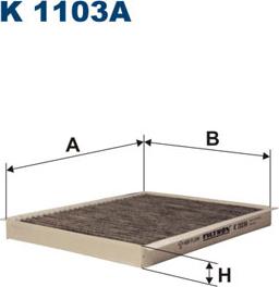 Filtron K1103A - Filter, interior air parts5.com