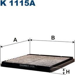 Filtron K1115A - Filtru, aer habitaclu parts5.com