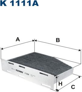 Filtron K1111A - Filtre, air de l'habitacle parts5.com