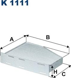 Filtron K1111 - Filter, vazduh unutrašnjeg prostora parts5.com