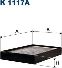 Filtron K1117A - Filter,salongiõhk parts5.com