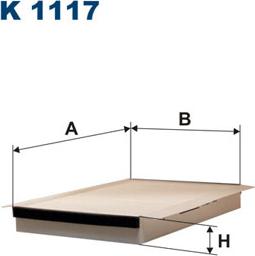 Filtron K1117 - Filtar, zrak unutarnjeg prostora parts5.com