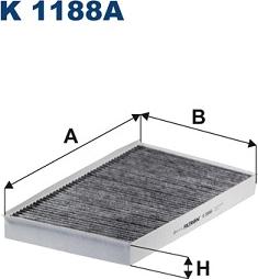 Filtron K 1188A - Szűrő, utastér levegő parts5.com