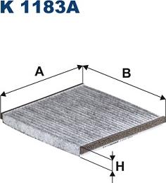 Filtron K1183A - Filter, interior air parts5.com