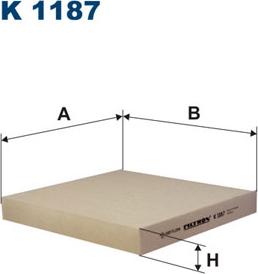 Filtron K1187 - Filtar, zrak unutarnjeg prostora parts5.com