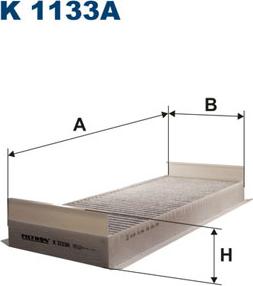 Filtron K1133A - Filter, interior air parts5.com