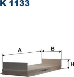 Filtron K1133 - Filtr, wentylacja przestrzeni pasażerskiej parts5.com