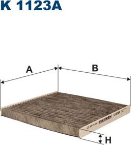 Filtron K1123A - Фильтр воздуха в салоне parts5.com