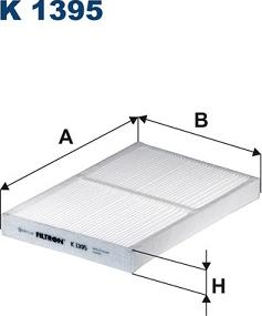 Filtron K1395 - Filter,salongiõhk parts5.com