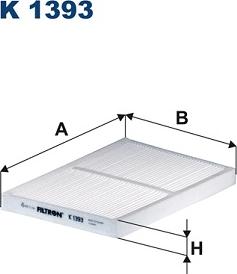 Filtron K1393 - Filter, zrak notranjega prostora parts5.com