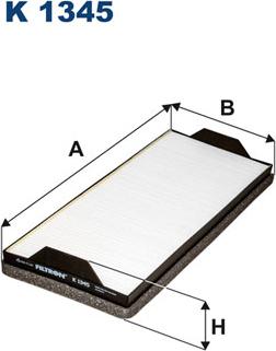 Filtron K1345 - Filtru, aer habitaclu parts5.com