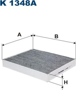 Filtron K1348A - Filtre, kabin havası parts5.com