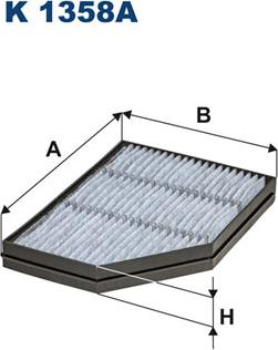 Filtron K1358A - Filter, interior air parts5.com