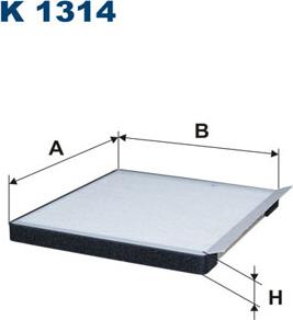 Filtron K1314 - Filtru, aer habitaclu parts5.com