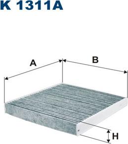 Filtron K1311A - Filter, interior air parts5.com