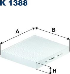 Filtron K 1388 - Filtro, aire habitáculo parts5.com