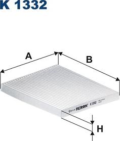 Filtron K1332 - Filtru, aer habitaclu parts5.com