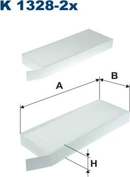 Filtron K1328-2x - Filtro, aire habitáculo parts5.com