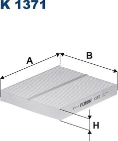 Filtron K 1371 - Filtru, aer habitaclu parts5.com