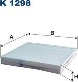 Filtron K1298 - Filtr, wentylacja przestrzeni pasażerskiej parts5.com