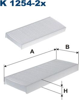 Filtron K1254-2x - Filtro, aire habitáculo parts5.com