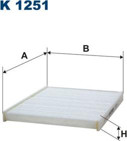 Filtron K1251 - Filtar, zrak unutarnjeg prostora parts5.com