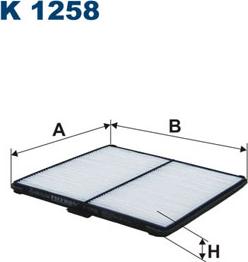 Filtron K1258 - Filtru, aer habitaclu parts5.com