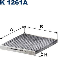 Filtron K 1261A - Filtre, air de l'habitacle parts5.com