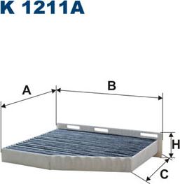 Filtron K1211A - Szűrő, utastér levegő parts5.com