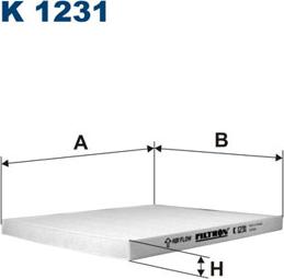 Filtron K1231 - Filtru, aer habitaclu parts5.com