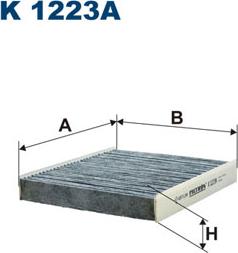 Filtron K1223A - Filtro, aire habitáculo parts5.com