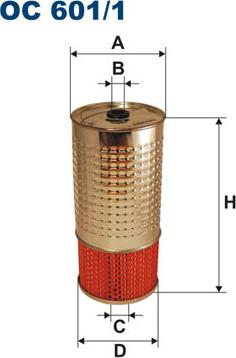 Filtron OC601/1 - Olajszűrő parts5.com