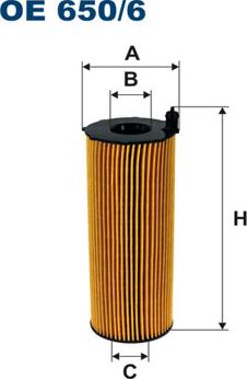 Filtron OE650/6 - Маслен филтър parts5.com