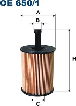 Filtron OE650/1 - Öljynsuodatin parts5.com