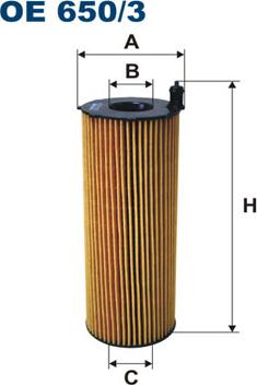 Filtron OE650/3 - Olejový filter parts5.com