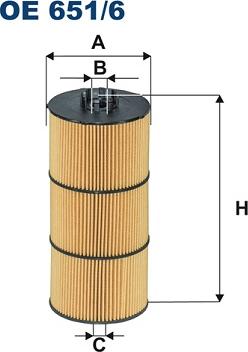 Filtron OE651/6 - Маслен филтър parts5.com