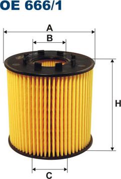 Filtron OE666/1 - Filtar za ulje parts5.com