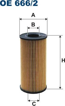 Filtron OE666/2 - Oljni filter parts5.com