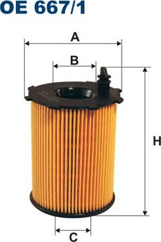 Filtron OE667/1 - Oljni filter parts5.com