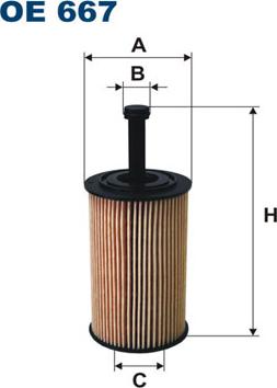 Filtron OE667 - Filter za ulje parts5.com